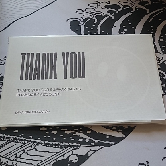 50 Custom 4x6 Smiely Face Thank You Notes Labels - Picture 2 of 2